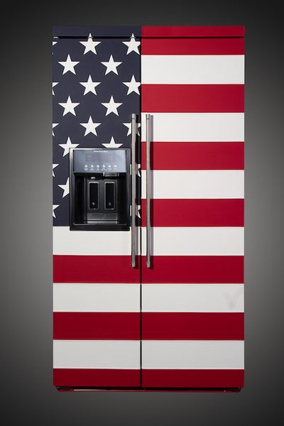 Essen und Trinken Kuehlschrank Flagge