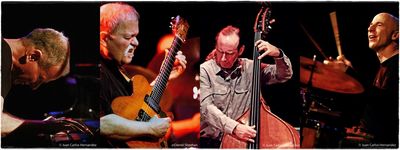 Das John Abercrombie Quartet tritt im Jazzclub Unterfahrt auf