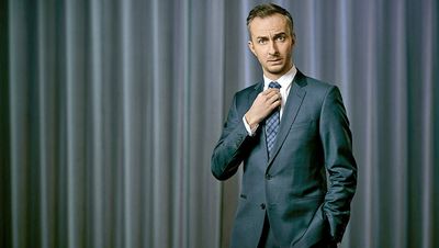 ZDF-Satiriker Jan Boehmermann hat auf der Netzkonferenz re:publica fuer eine antipopulistische Troll-Armee geworben