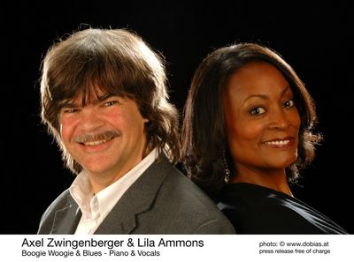 Boogie-Meister Axel Zwingenberger und Saengerin Lila Ammons
