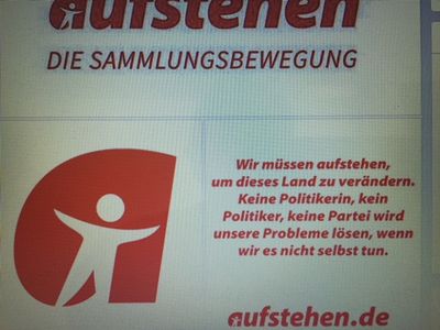 Aufstehen ueber 140.000 haben sich angemeldet