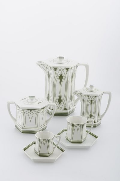 Peter Behrens Teile eines Kaffeservices 1901 Sammlung Schroeder kunsthalle erfurt