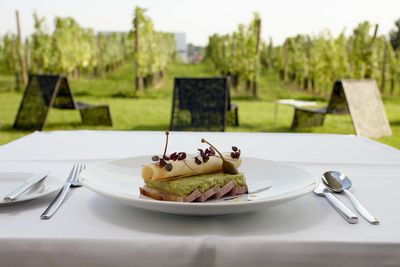 Essen und Trinken LOISIUM Wine Spa Resorts Dinner mit Aussicht