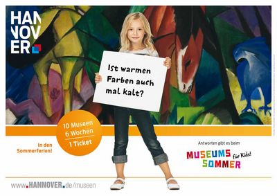 Ist warmen Farben auch mal kalt? Antworten auf diese und weitere ungewöhnliche Fragen gibt der Museumssommer für Kids in Hannover