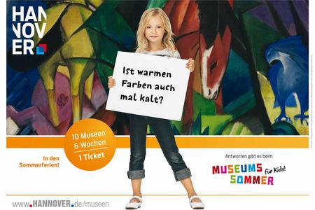 Ist warmen Farben auch mal kalt? Antworten auf diese und weitere ungewöhnliche Fragen gibt der Museumssommer für Kids in Hannover