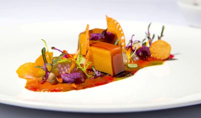 Essen und Trinken Tian Vienna Indian Summer Gericht Essen und Trinken Tian Vienna Indian Summer Gericht