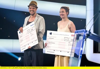 Carlo Jelavic erhält den Förderpreis Kamera und Maxine Goedicke den Förderpreis Schnitt