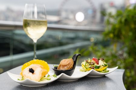 Wein an der Waterfront