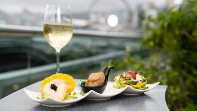 Wein an der Waterfront