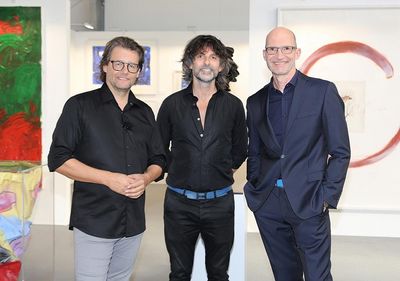 Dirk Geuer, Niclas Castello und Klaus Zyciora auf der Sylt Art Fair beim Kreativtalk