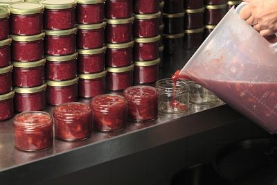 Essen und Trinken Marmeladenherstellung