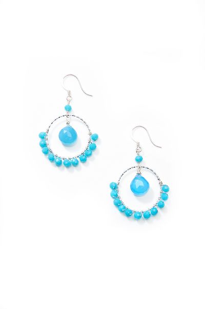 Stil Schmuck allesausliebe Ohrringe Blau
