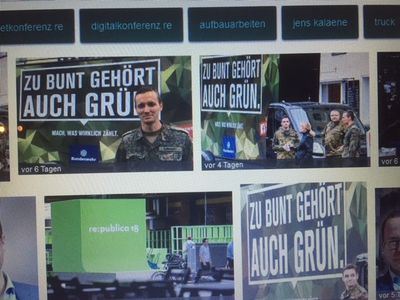 Das Verteidigungsministerium ist sicher. Die umstrittene PR-Aktion der Bundeswehr auf der Re Publica sei gelungen
