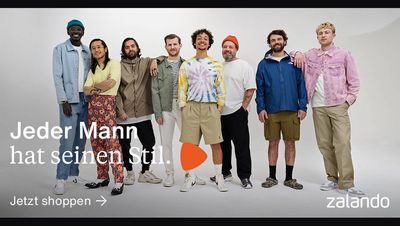 Zalando bewirbt sein Männer-Sortiment