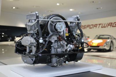 Fuhrmann-Motor Antrieb des 550 Spyder.