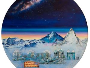 Terraforming, 2020, 70 x 70 cm, oil on canvas Terraforming, 2020, 70 x 70 cm, oil on canvas