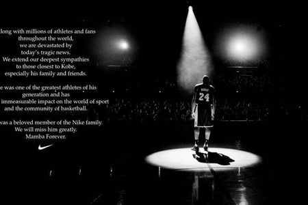 Mit diesem Abschiedsmotiv reagierte Nike auf den Tod des 41-jaehrigen Kobe Bryant