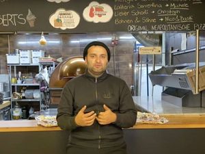 Shadi Souri, der Erfinder der Champignons League Pizza Shadi Souri, der Erfinder der Champignons League Pizza