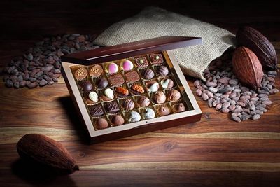 Essen und Trinken Pralinenbote frische Pralinen