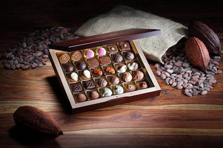 Essen und Trinken Pralinenbote frische Pralinen