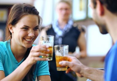 Essen und Trinken Apfelwein