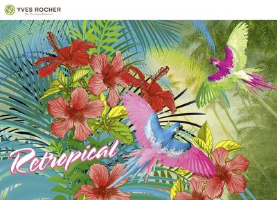 Die limitierte Sommer-Edition RETROPICAL. Das sinnliche Eau de Toilette RETROPICAL duftet wie ein paradiesischer Garten und wird durch das frische Dusch-Shampoo RETROPICAL ergänzt. Die Make-up-Produkte der limitierten Sommer-Edition RETROPICAL erstrahlen in den leuchtenden Farben einer exotischen Insel. Nuancen wie Rosa Orchidee, Roter Hibiskus, Bermuda-Blau oder Tropische Minze erinnern an Urlaub, Sonne und ferne Länder.