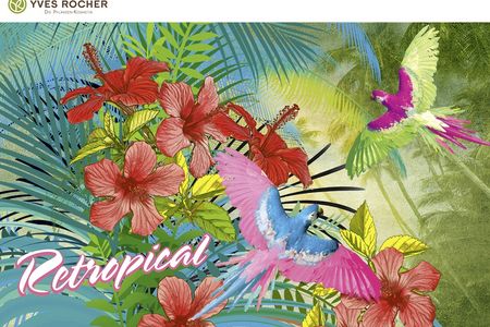 Die limitierte Sommer-Edition RETROPICAL. Das sinnliche Eau de Toilette RETROPICAL duftet wie ein paradiesischer Garten und wird durch das frische Dusch-Shampoo RETROPICAL ergänzt. Die Make-up-Produkte der limitierten Sommer-Edition RETROPICAL erstrahlen in den leuchtenden Farben einer exotischen Insel. Nuancen wie Rosa Orchidee, Roter Hibiskus, Bermuda-Blau oder Tropische Minze erinnern an Urlaub, Sonne und ferne Länder.