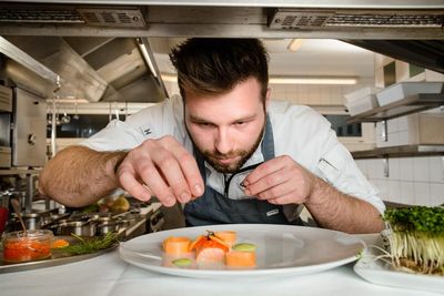 Philipp Essl vom Landgasthaus Winzerstueberl auf dem Gourmetfestival