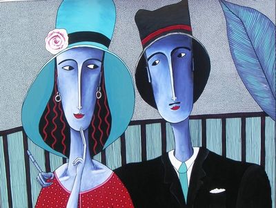 Welde Kunstpreis Irmgard Klamp Blue Couple