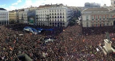 100.000 Anhänger von Podemos in Madrid