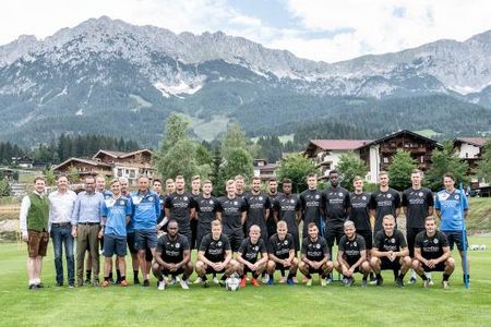 Trainingslager vor Bergkulisse, in Scheffau in Tirol bereiten sich die Fußballprofis von Arminia Bielefeld auf die Bundesligasaison 2019/20 vor