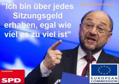 Martin Schultz, dem Praesidenten des EU-Parlaments wird Eigenliebe, Machtgehabe und Wichtigtuerei unterstellt.