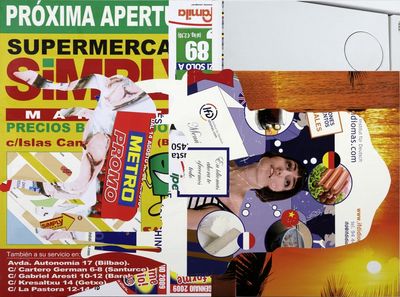 Collagetechnik und aktionistische Fingermalerei Collagetechnik und aktionistische Fingermalerei