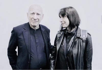 Sebastiao Salgado mit der Foto Kuenstlerin Eva Maria Horstick auf der Buchmesse