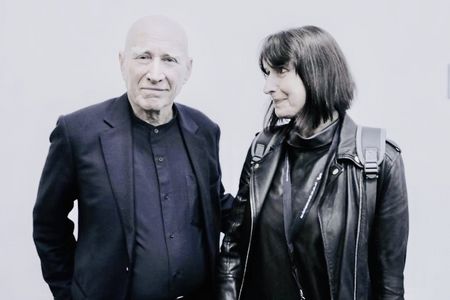 Sebastiao Salgado mit der Foto Kuenstlerin Eva Maria Horstick auf der Buchmesse