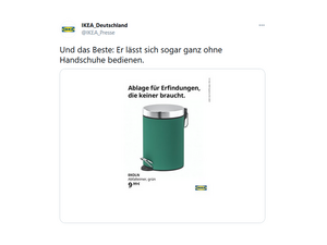 Ab in die Tonne damit Ikea präsentiert die Antwort auf Erfindungen, die die Welt nicht braucht Ab in die Tonne damit Ikea präsentiert die Antwort auf Erfindungen, die die Welt nicht braucht