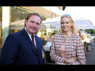 Lutz Lienenkaemper, Finanzminister, Eva Blank, NRW-Landesvorsitzende von DIE JUNGEN UNTERNEHMER
