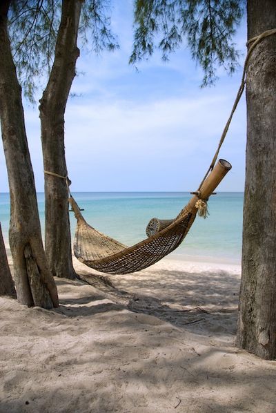Reisen Thailand haengematte strand