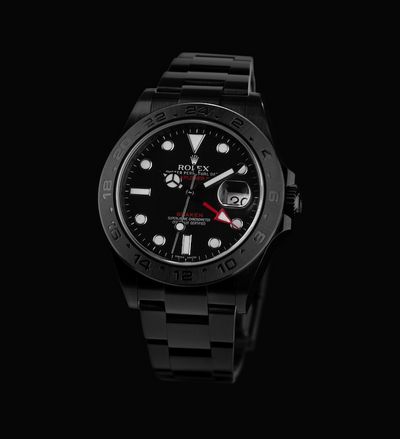 Auch die Rolex Explorer sieht in schwarz ganz edel aus