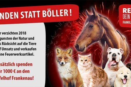 Aus Liebe zu den Tieren. Silvester ohne Feuerwerk. Haendler bekommen starke Resonanz