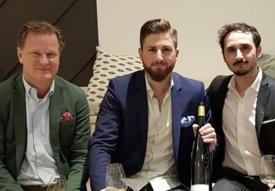 Marco van der Meer, Björn Bittner und Paolo Anania