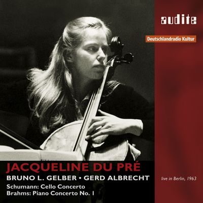 Auf dem Album Robert Schumann Cello Concerto, Op. 129 und Johannes Brahms Piano Concerto, Op. 15 sind Cellistin Jacqueline du Pré und Pianist Bruno Leonardo Gelber zu hoeren