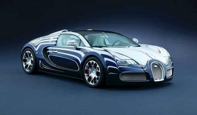 Bugatti mit Porzellan-Elementen der KPM Berlin ausgestattet