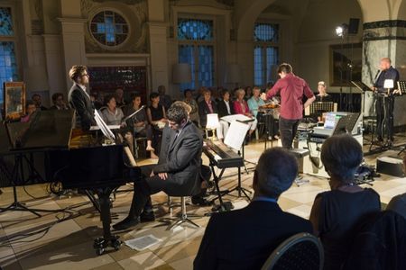 Eine Szene im Wagner-Salon auf dem Davos Festival