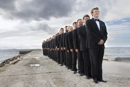 Der Estnische Nationale Maennerchor RAM präsentiert sein Koennen