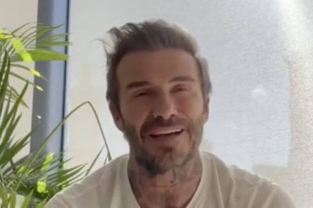 David Beckham kündigt seine Aktion per Instagram-Ansprache an