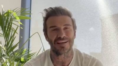David Beckham kündigt seine Aktion per Instagram-Ansprache an