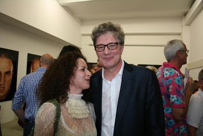 Gila Abutalebi und Roger Willemsen tafen sich in Koeln, Foto: Freunde der Kuenste.