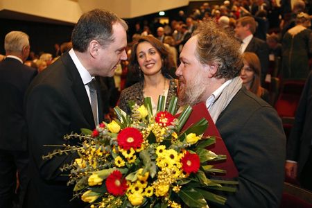 Preistraeger und Verleihung des Leipziger Buchpreises 2017 an Mathias Enard