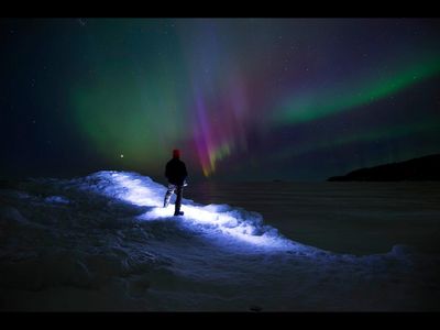 Winter Northern Lights in Ontario